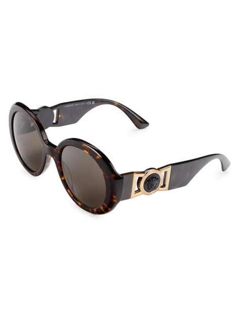 versace 55mm round sunglasses|versace round sunglasses women.